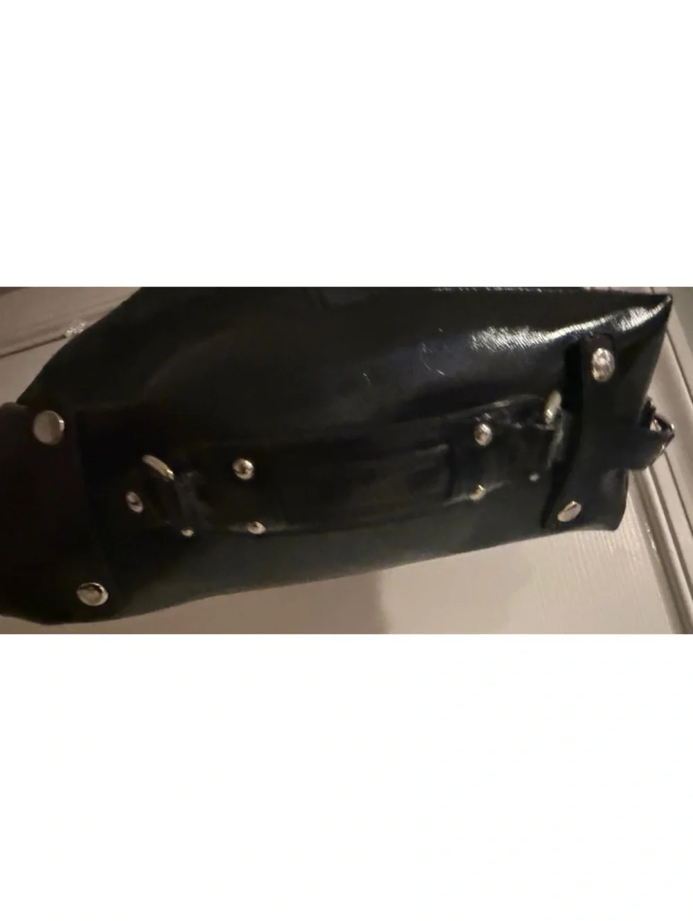 Coach Black Signature Canvas and Leather Satchel Bag